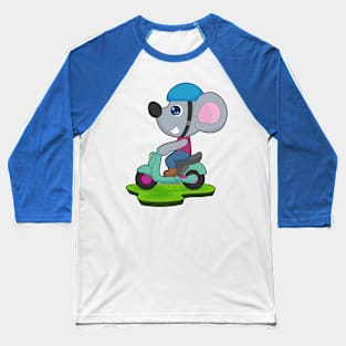 Mouse Motorcycle Baseball T-Shirt